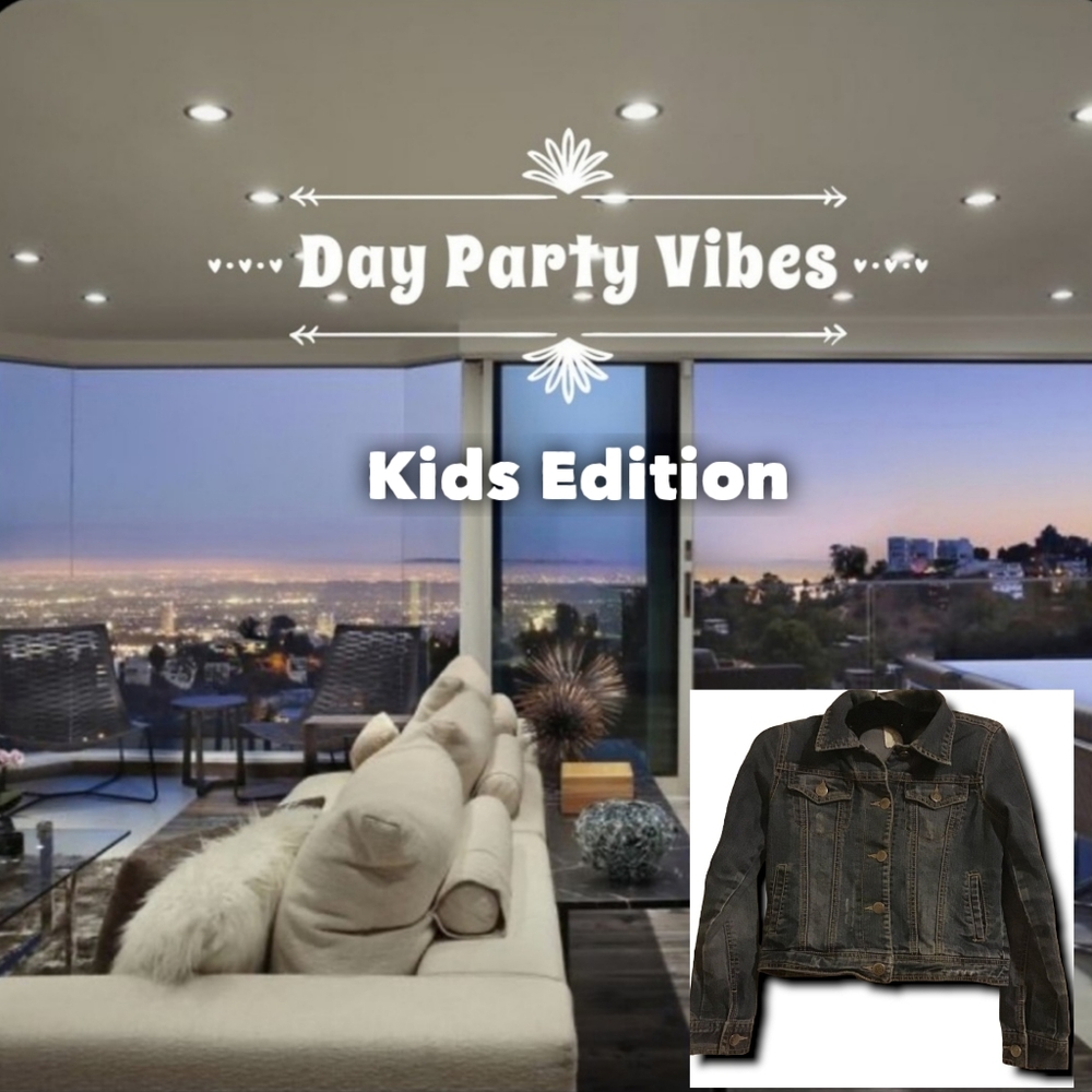 Day Party Vibes: Vintage Style Distressed Jean Jacket